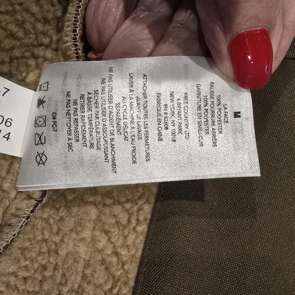 Mens Free Country Khaki Jacket with Hood Sz M - Picture 8 of 11